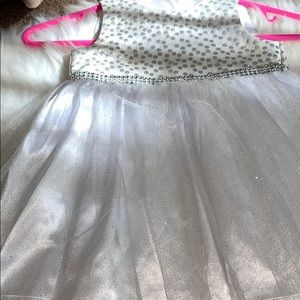 White sparkle dress